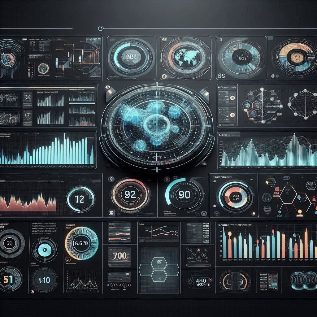 Una dashboard interattiva generata da IA con grafici e statistiche dettagliate