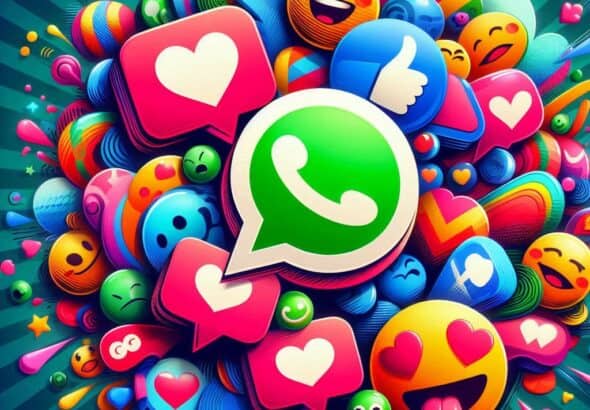 Reazioni WhatsApp con adesivi