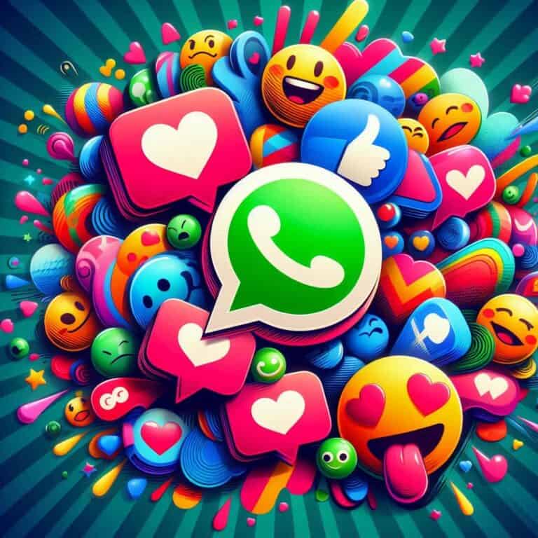 Reazioni WhatsApp con adesivi