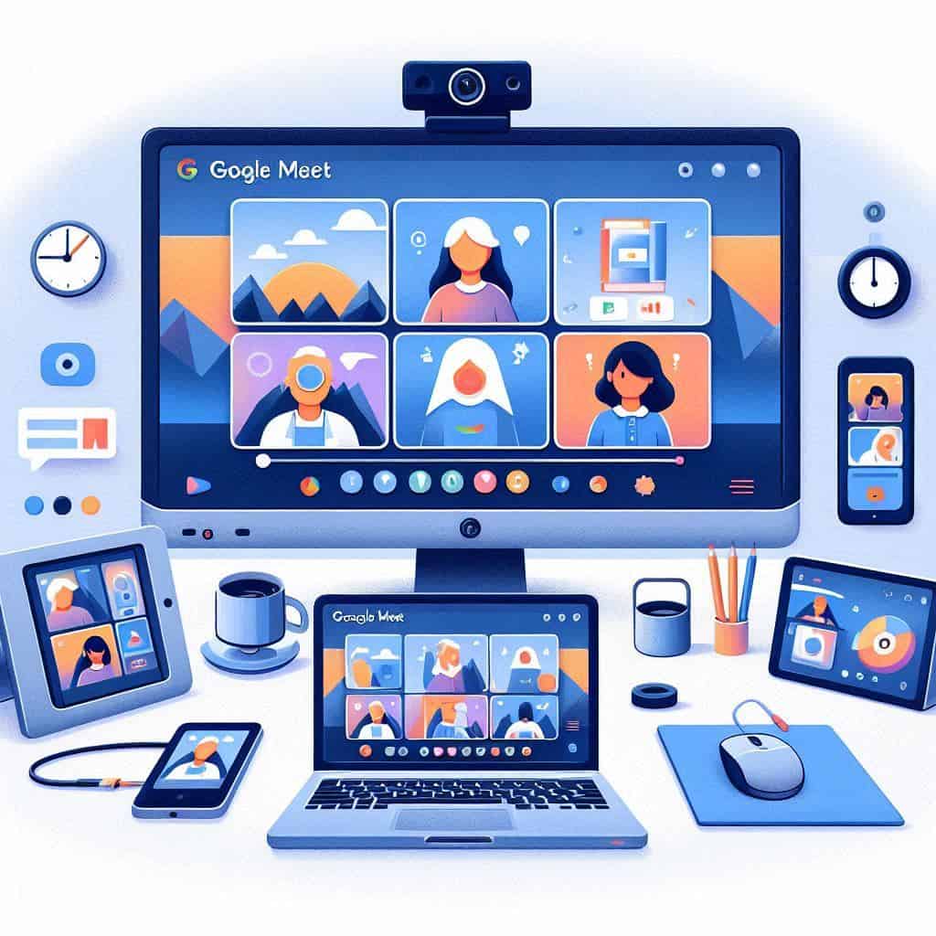 Google Meet: Condivisione schermo con fotocamera esterna
