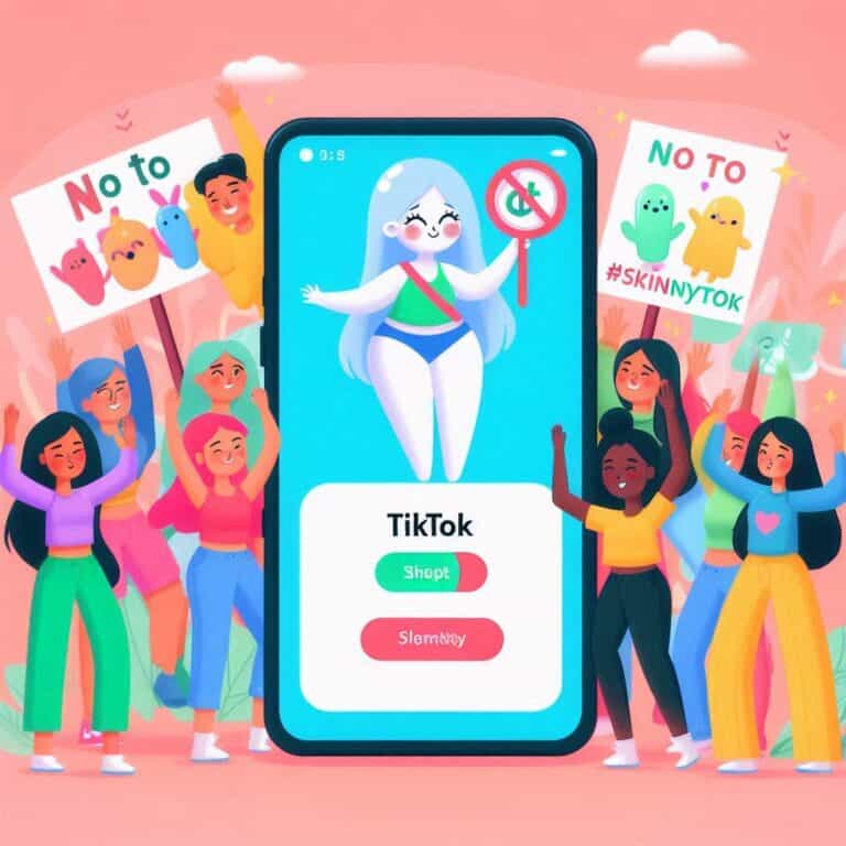 TikTok Blocca l'Hashtag #SkinnyTok