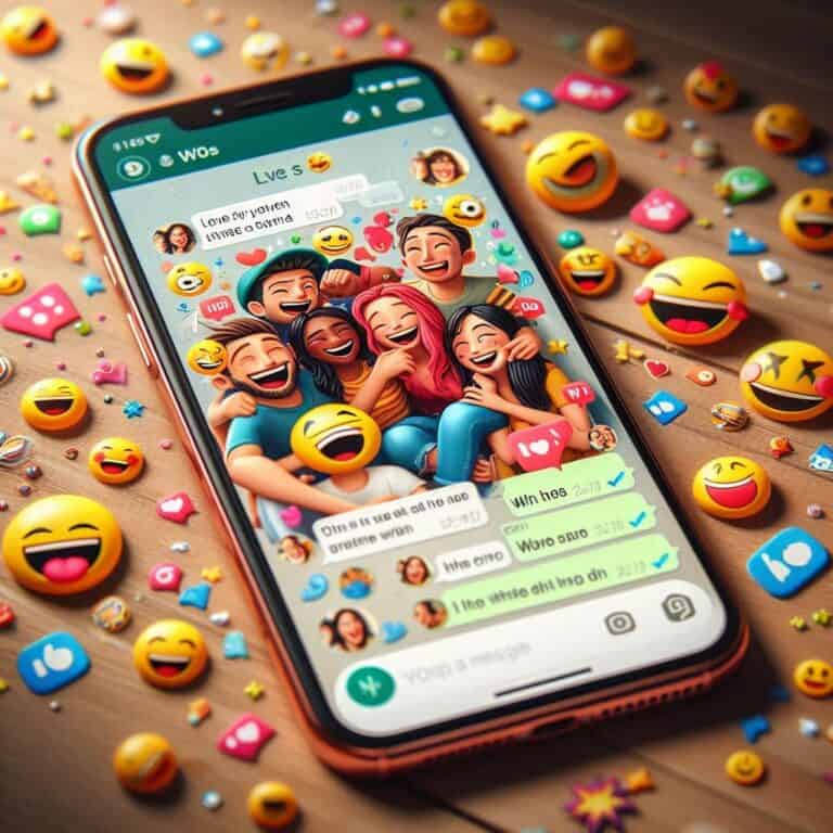 Reaction live in WhatsApp