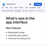 Google Documenti: Novità interfaccia app