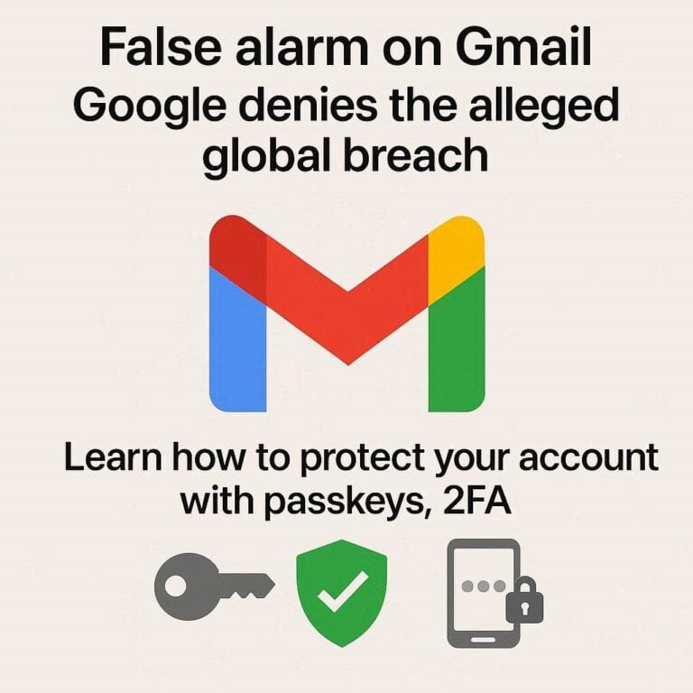 Gmail sotto attacco? No, falso