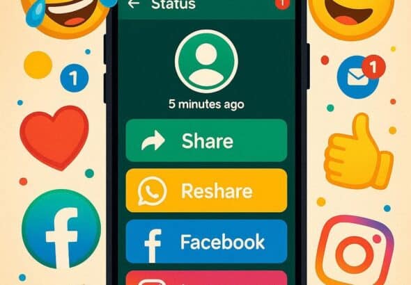 Controllo ricondivisione degli stati di WhatsApp