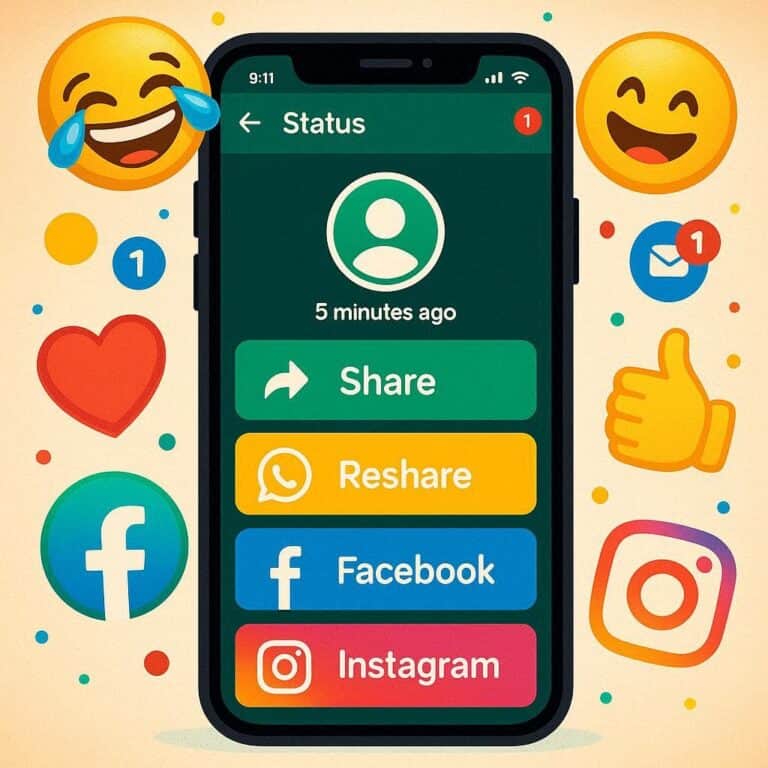 Controllo ricondivisione degli stati di WhatsApp